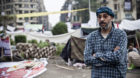 Cairo, 29.11.2011 Hossem, 43, Anwalt, seit dem 1. Samstag der Proteste auf dem Tahrir Square in Kairo. 
"Was hier passierte, 