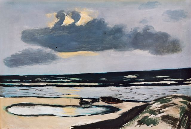 Max Beckmann: «Meerlandschaft mit Agaven und altem Schloss».  ©ProLitteris