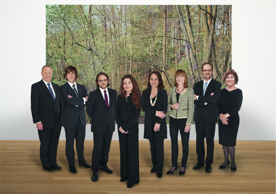 Bundesräte Kieslich, Raz, Loser, Bundespräsidentin Hill, Bundesrätinnen Rutschmann, Gerig, Bundesrat Klee, Bundeskanzlerin Zech.(Montage: Andreas Rupp)