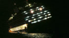 Die «Costa Concordia», gesehen aus dem Rettungsboot. 