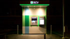 A freestanding cashpoint of the canton of Vaud's state bank, the Banque Cantonale Vaudoise BCV, pictured on December 8, 2008