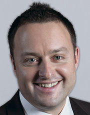 Nationalrat  Sebastian Frehner, SVP, Baselstadt. (Monika Flueckiger)