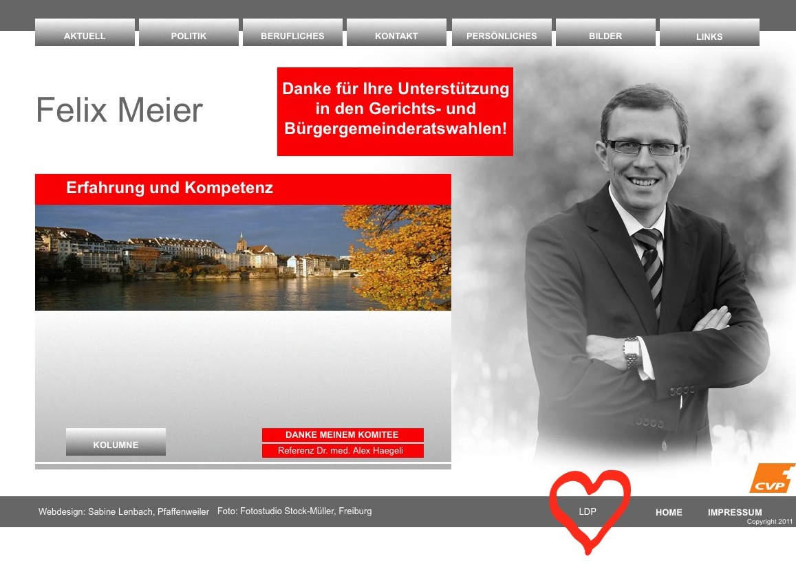 Neu-CVP-Grossrat Felix Meier macht bereits der LDP schöne Augen.