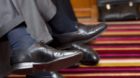 Some persons attend a press conference about of the results of the economic survey 2011 - 2012 of the Geneva's financial plac