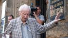 epa03310079 Alleged Hungarian war criminal Laszlo Csatary as he leaves the Budapest Prosecutor's Office after he was question