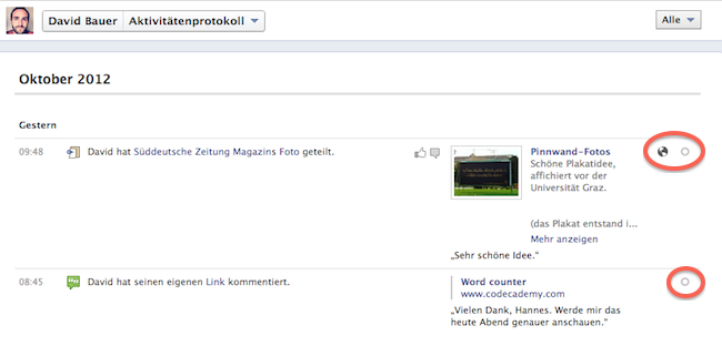 Privatsphäre-Einstellungen Facebook