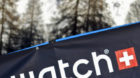 Bei schoenstem Davoser Flugwetter springt die Engadinerin Ursina Haller im Finale der ONeill Evolution, dem Swatch TTR 6St