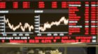 SMI stock-market prices shown on a big screen at the Swiss Stock Exchange SIX in Zurich, Switzerland, 24 February 2009. (KEYS