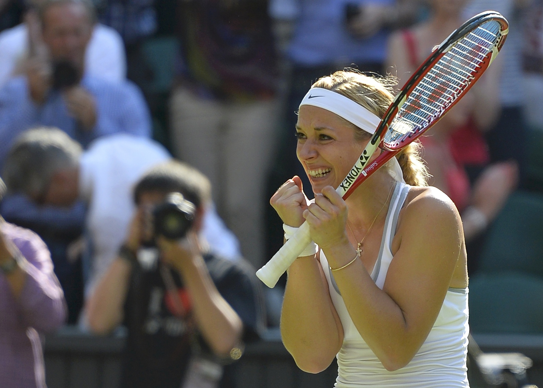 Konnte ihren Sieg kaum fassen: Sabine Lisicki.