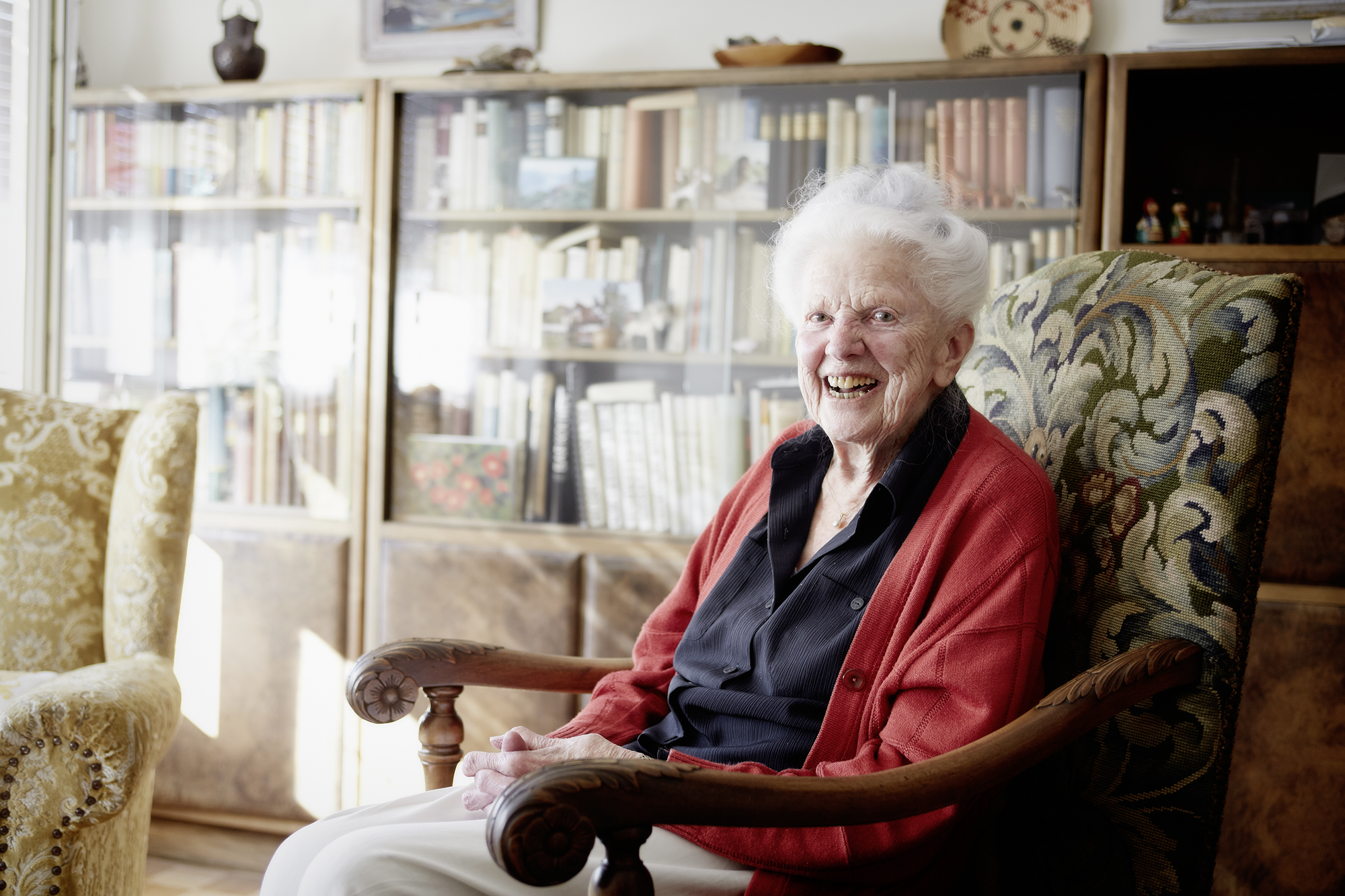 Marcelle Käslin, 101, wurde Sekretärin.