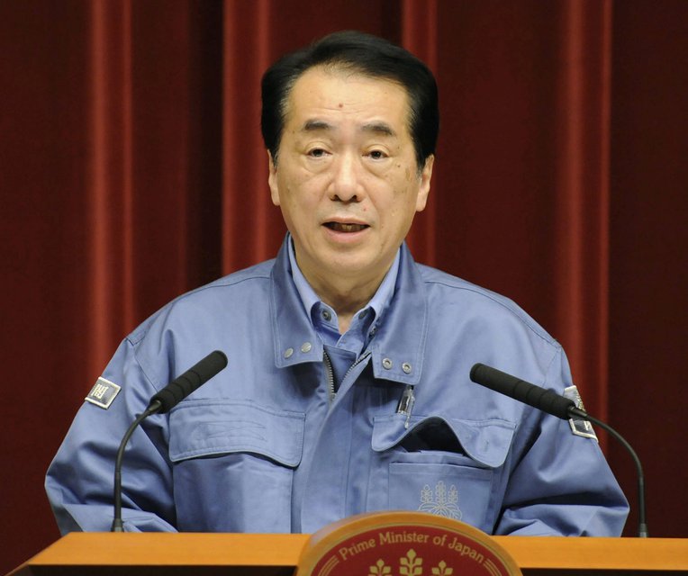Naoto Kan entschuldigt sich für den Tsunami 