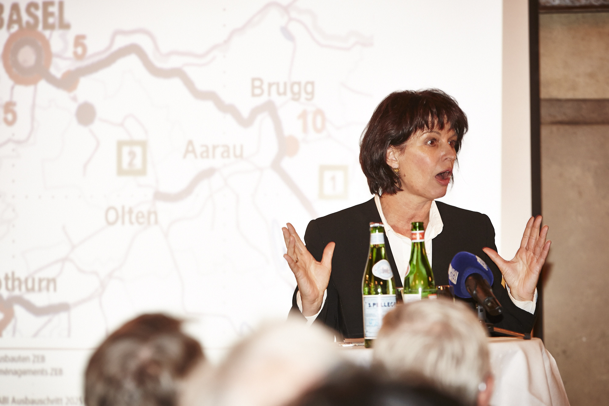 «Andere Städte sind geschickter» – Doris Leuthard bemängelt die Basler Standortpolitik.