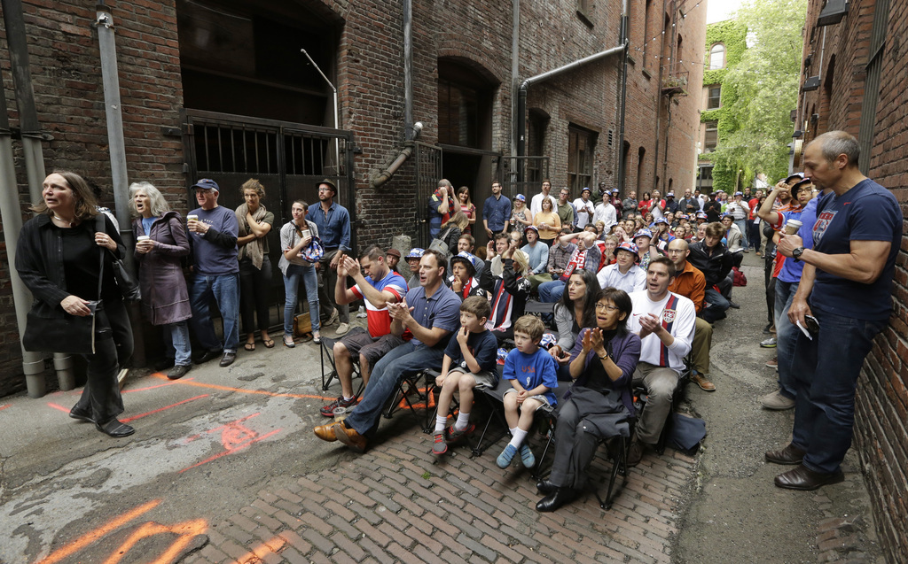 Geordnetes Public viewing in Seattle, einer der Hauptstädte des US-Fussballs.