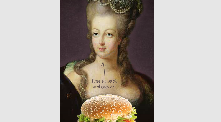 Marie Antoinette kurz vor dem Höhepunkt der Lust.