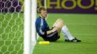 Bildnummer: 05604653 Datum: 30.06.2002 Copyright: imago/AFLOSPORT
JUNE 30, 2002 - Football : A dejected Oliver Kahn of GER