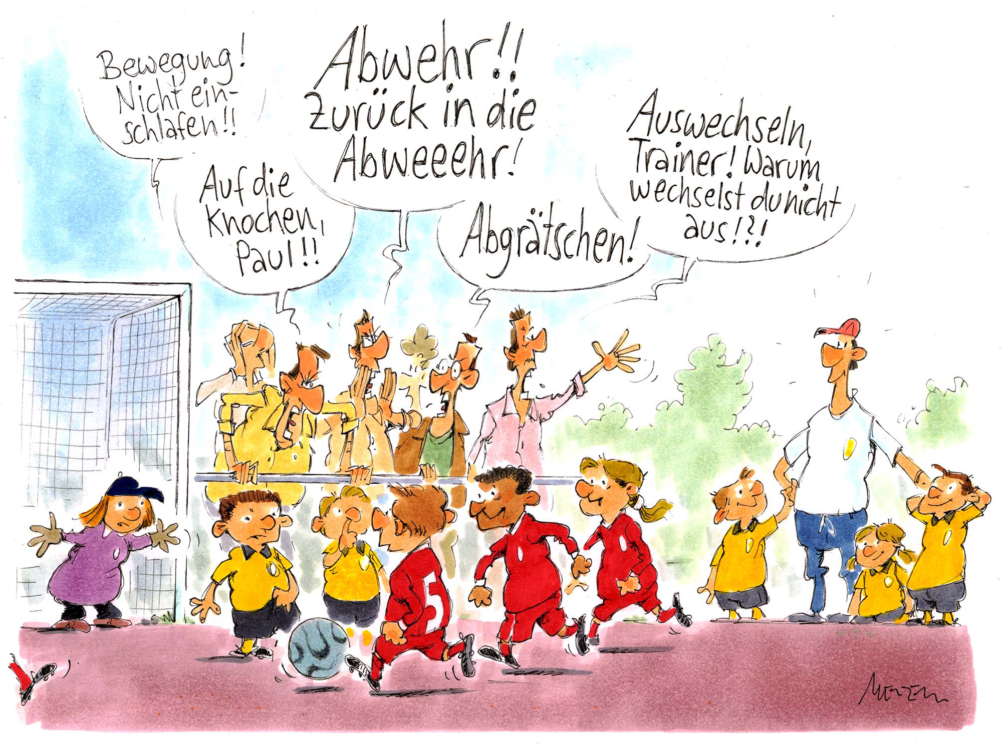 Das teilweise emotionale Verhalten der Eltern ist nachvollziehbar, bedarf aber einer sanften Kontrolle.
