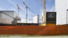 The large construction site "Glattpark" in Opfikon, Zuerich, Switzerland, pictured on April 11, 2014. (KEYSTONE/Gaetan Bally)