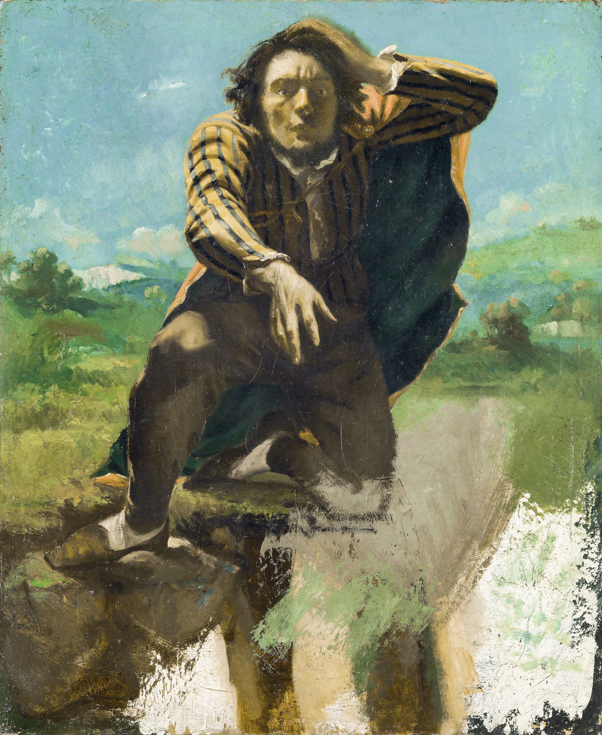 Le Fou de peur (portrait de l’artiste), ca. 1844/45.