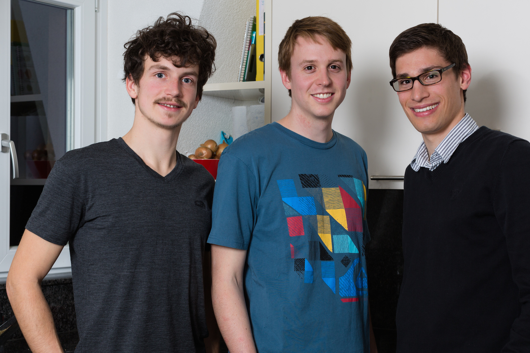 Studenten und Insekten-Freunde: Stefan Schultze, Matthias Grawehr, Christian Bärtsch (von links).