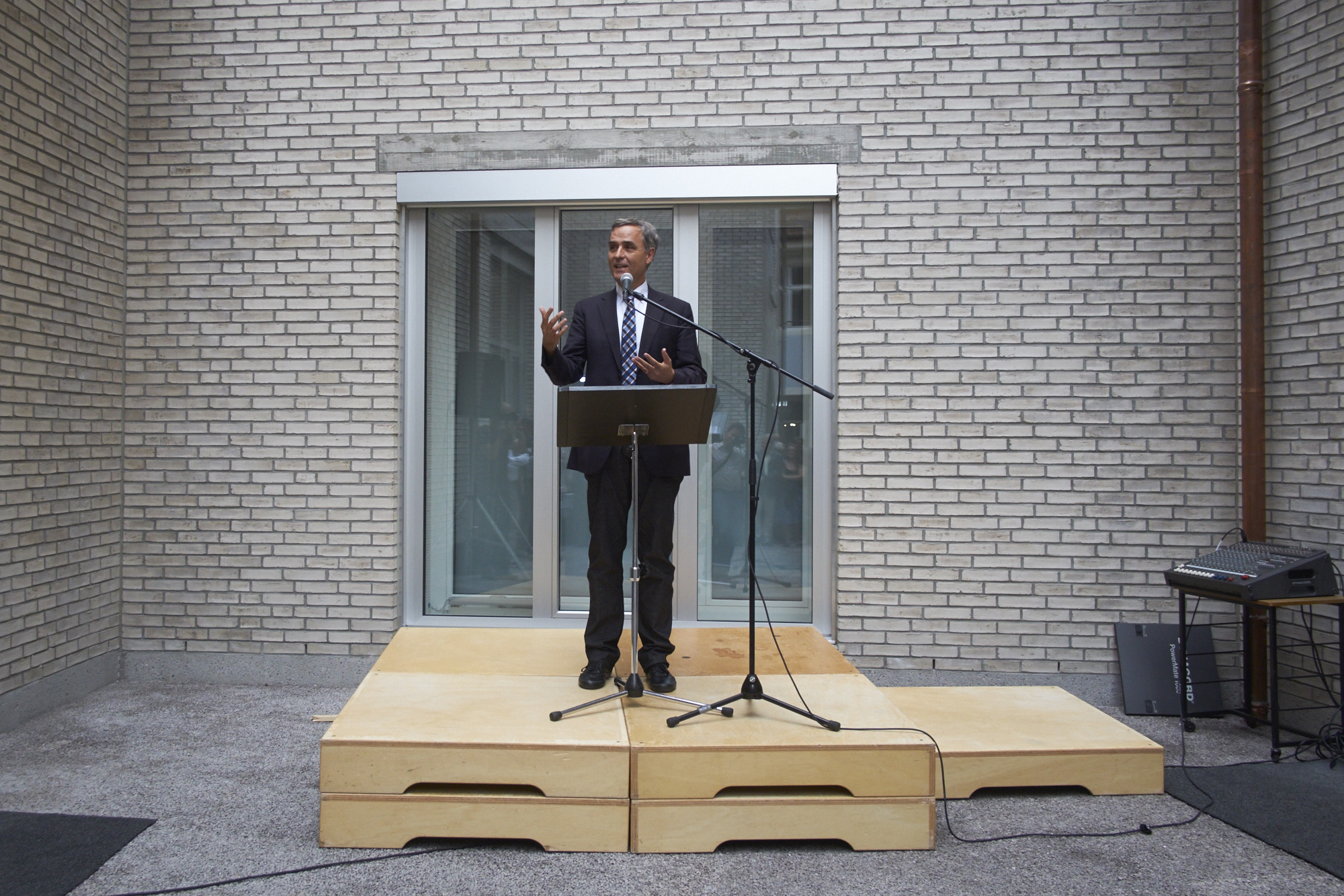 Verpasst keine Einweihung: Regierungspräsident Guy Morin