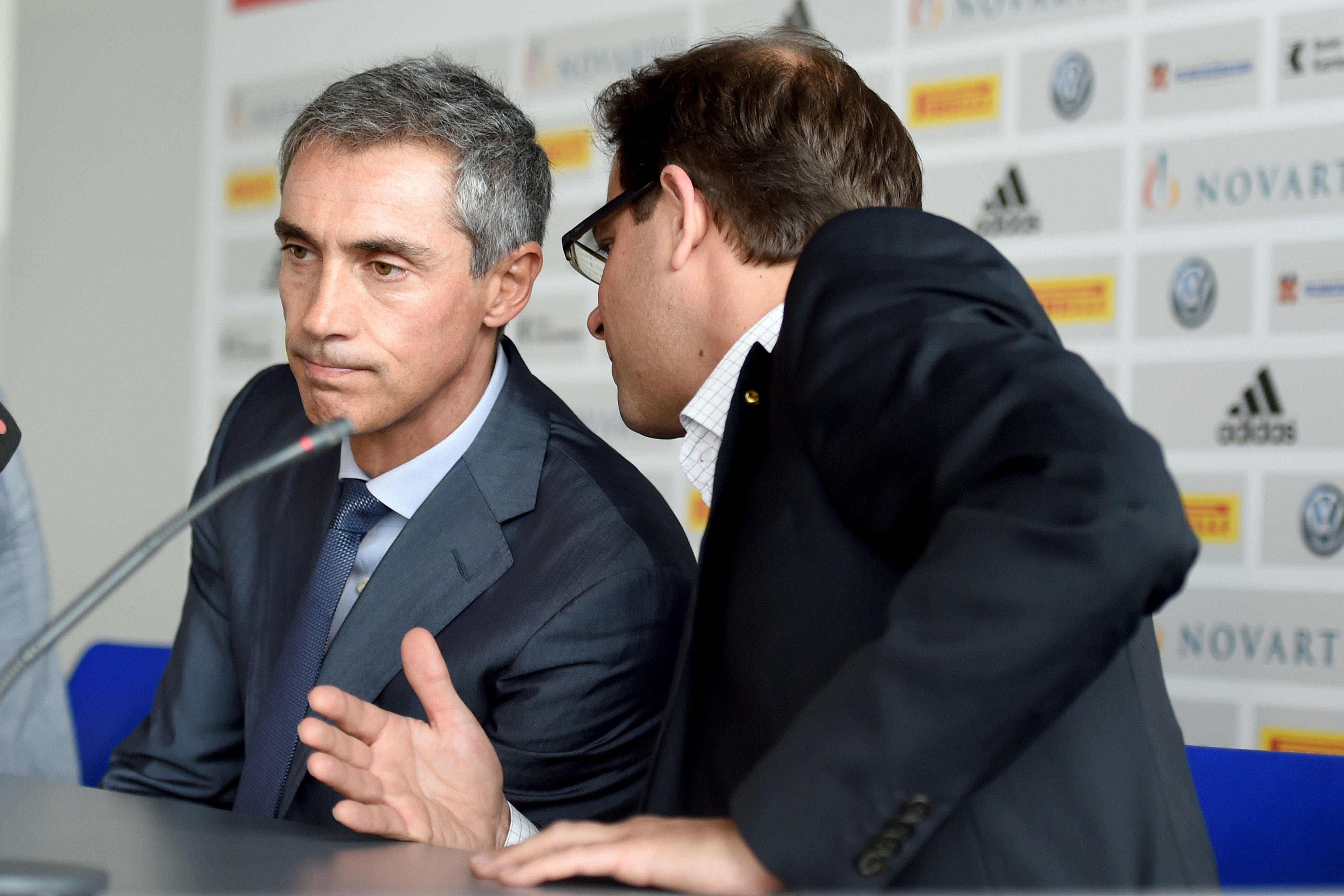 Zusammenarbeit mit einem fordernden Trainer: Georg Heitz und Paulo Sousa.