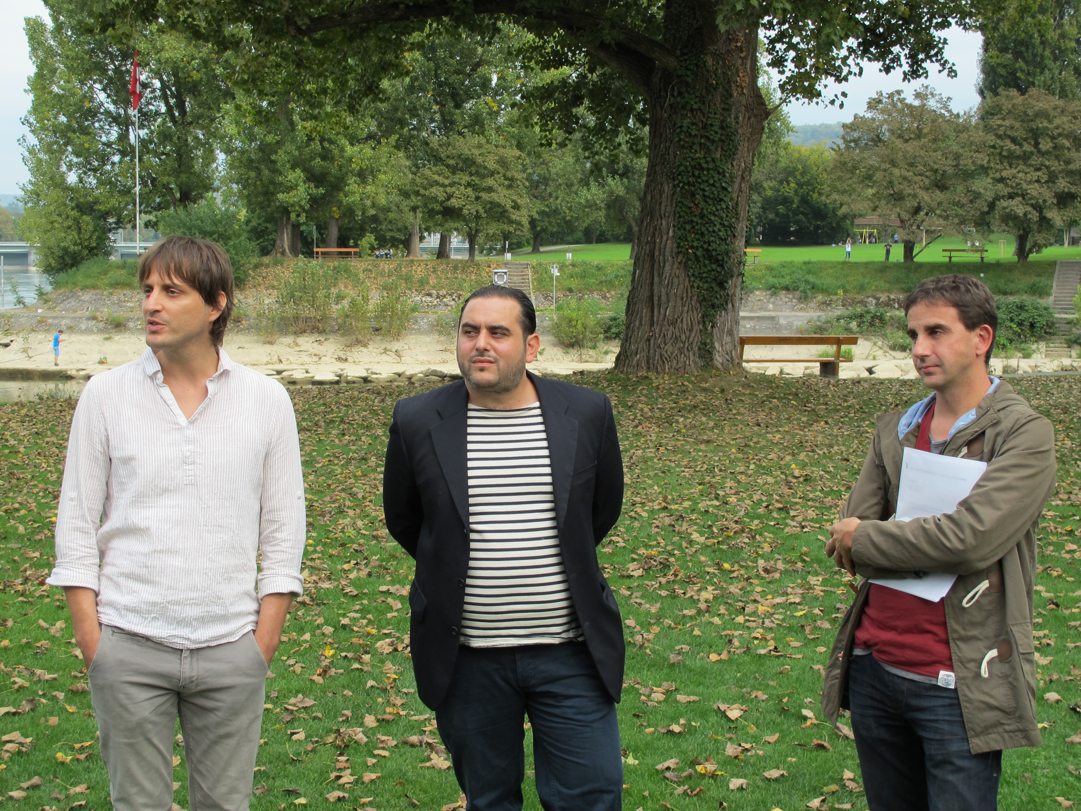 Die neuen Pächter Pascal Moor, Gabriel Pellicano und Thomas Gander.