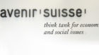 Logo von Avenir Suisse, think tank for economic and social issues, aufgenommen in Zuerich am 04. Juli 2014. (KEYSTONE/Walter