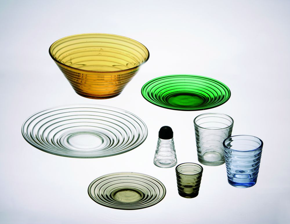 Glaswaren von Aino Aalto (1936).