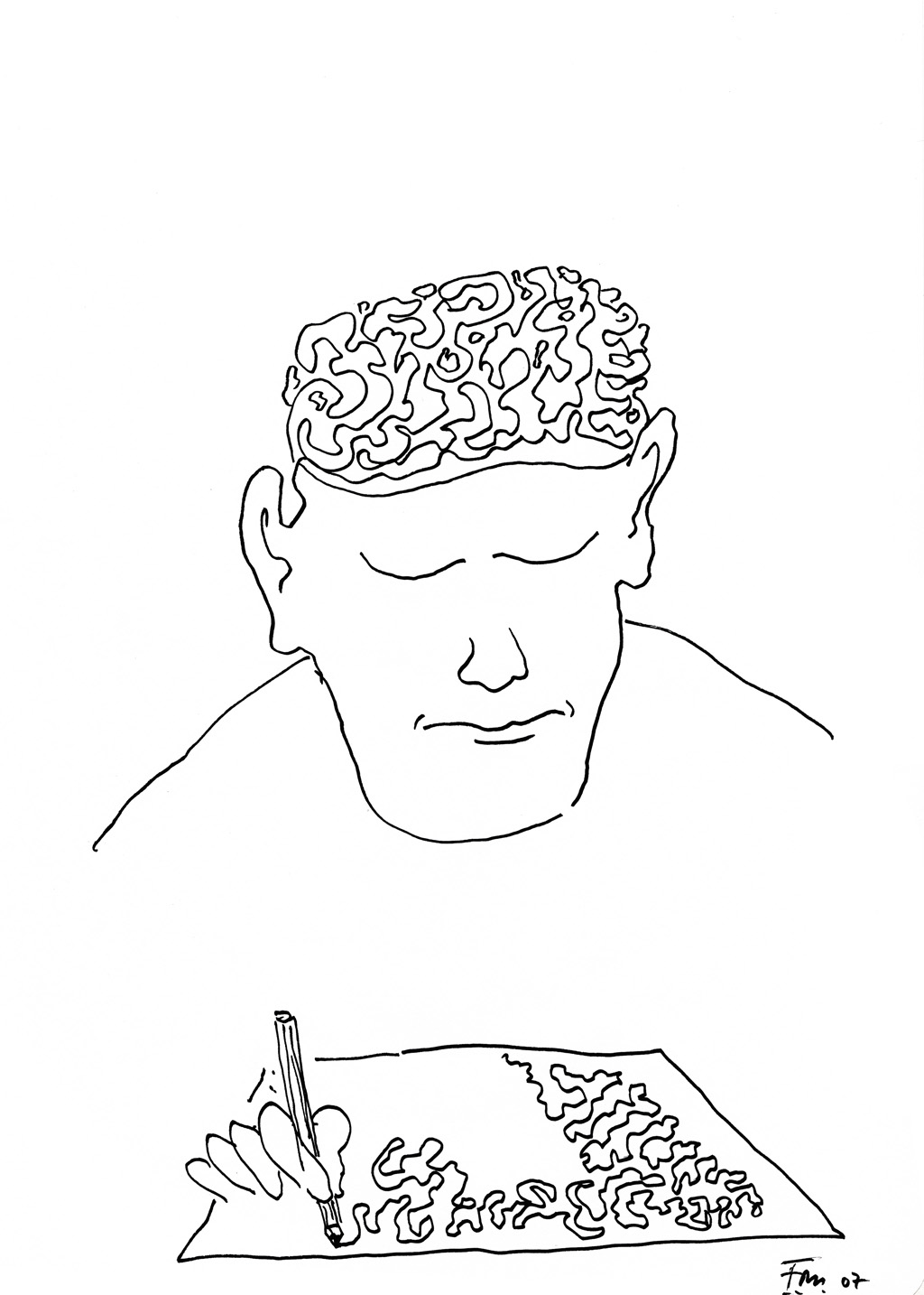 Aus: Fredi M. Murer als Zeichner, Edition Stephan Witschi