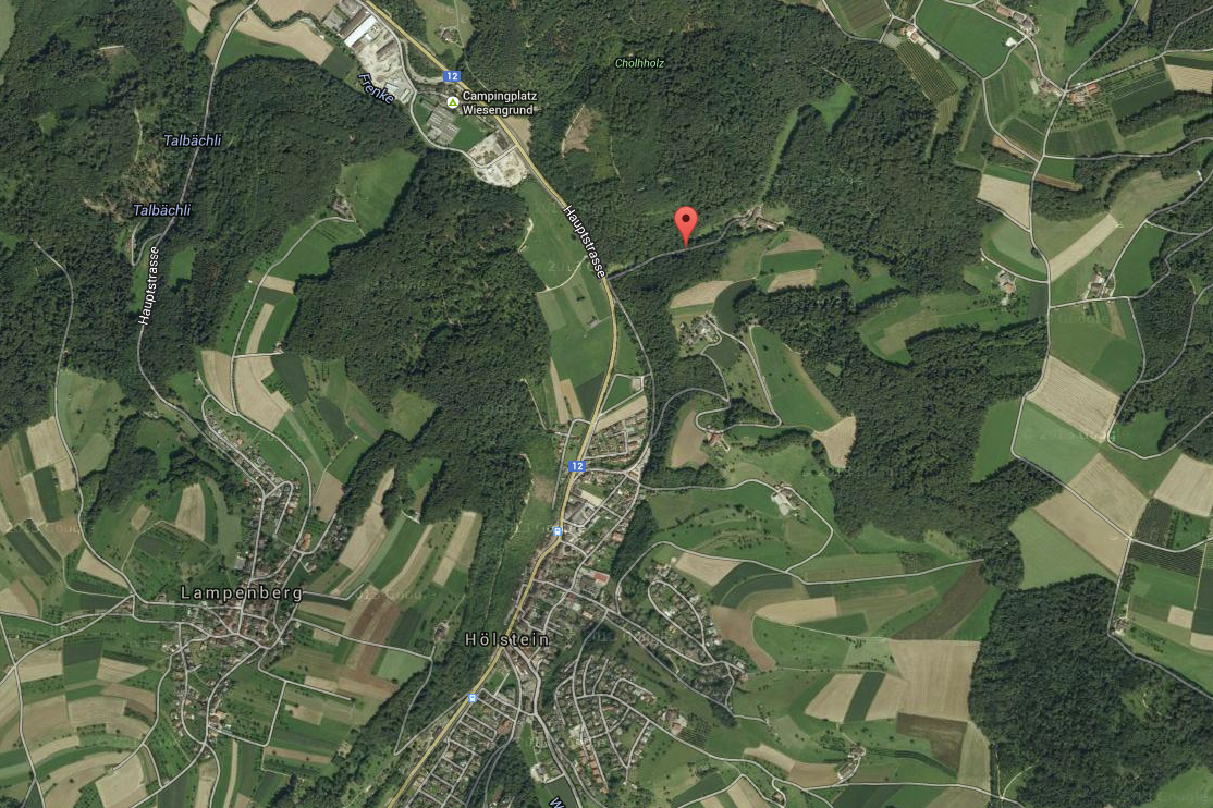 Blick auf die Holdenweid in Hölstein: Das ehemalige Gebäude der UPK Basel liegt ein Stück weit ausserhalb des Dorfes.