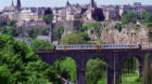 FILE - In this July 1996 file photo, Luxembourg's old town skyline is seen from across the deep gorge that runs through the c