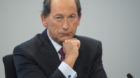 Nestle Chief Executive Officer, CEO, Paul Bulcke, reacts during the Nine-Month Sales press conference of the world's biggest