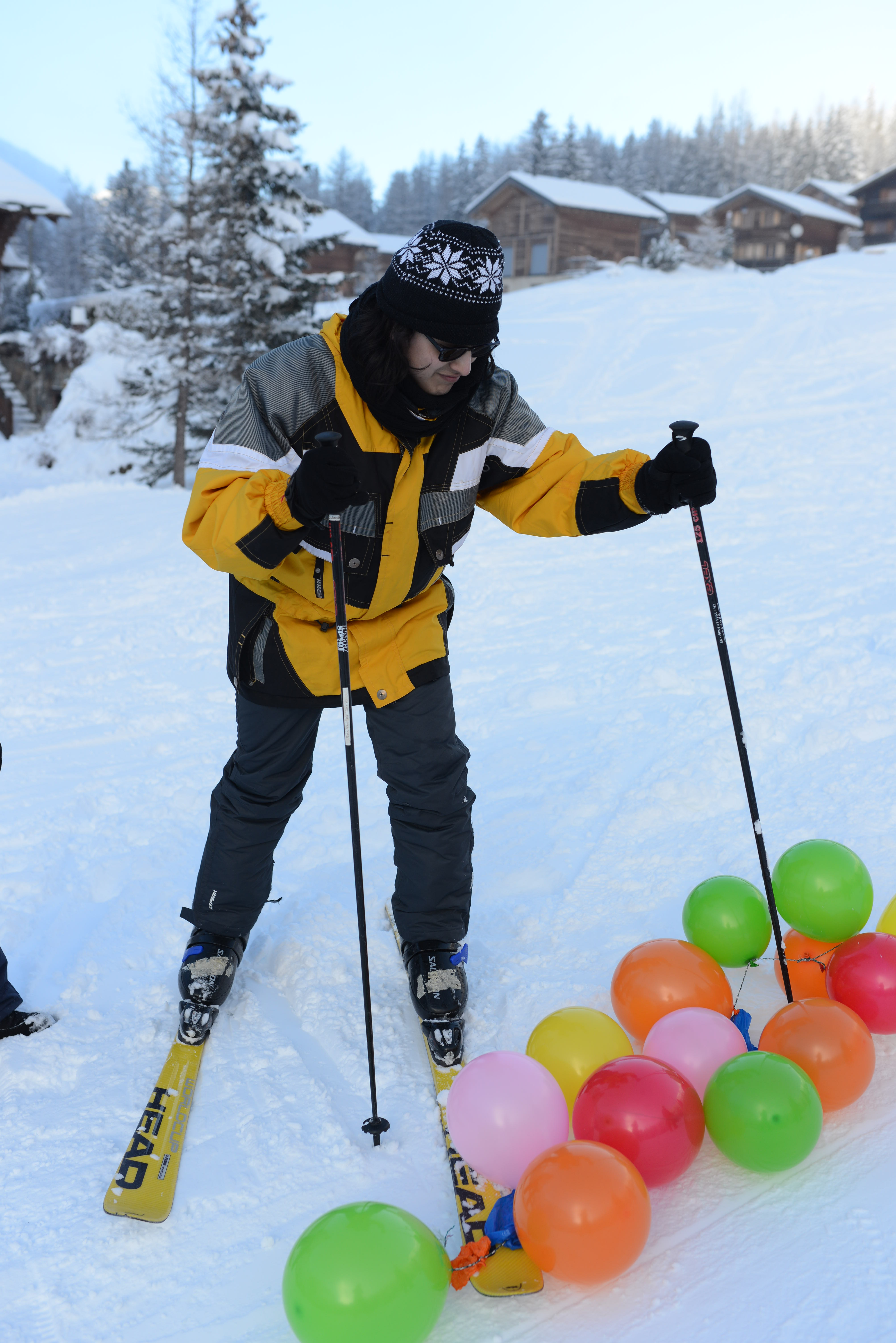 Tito Martínez in Aktion bei einem Slalom-Wettkampf.