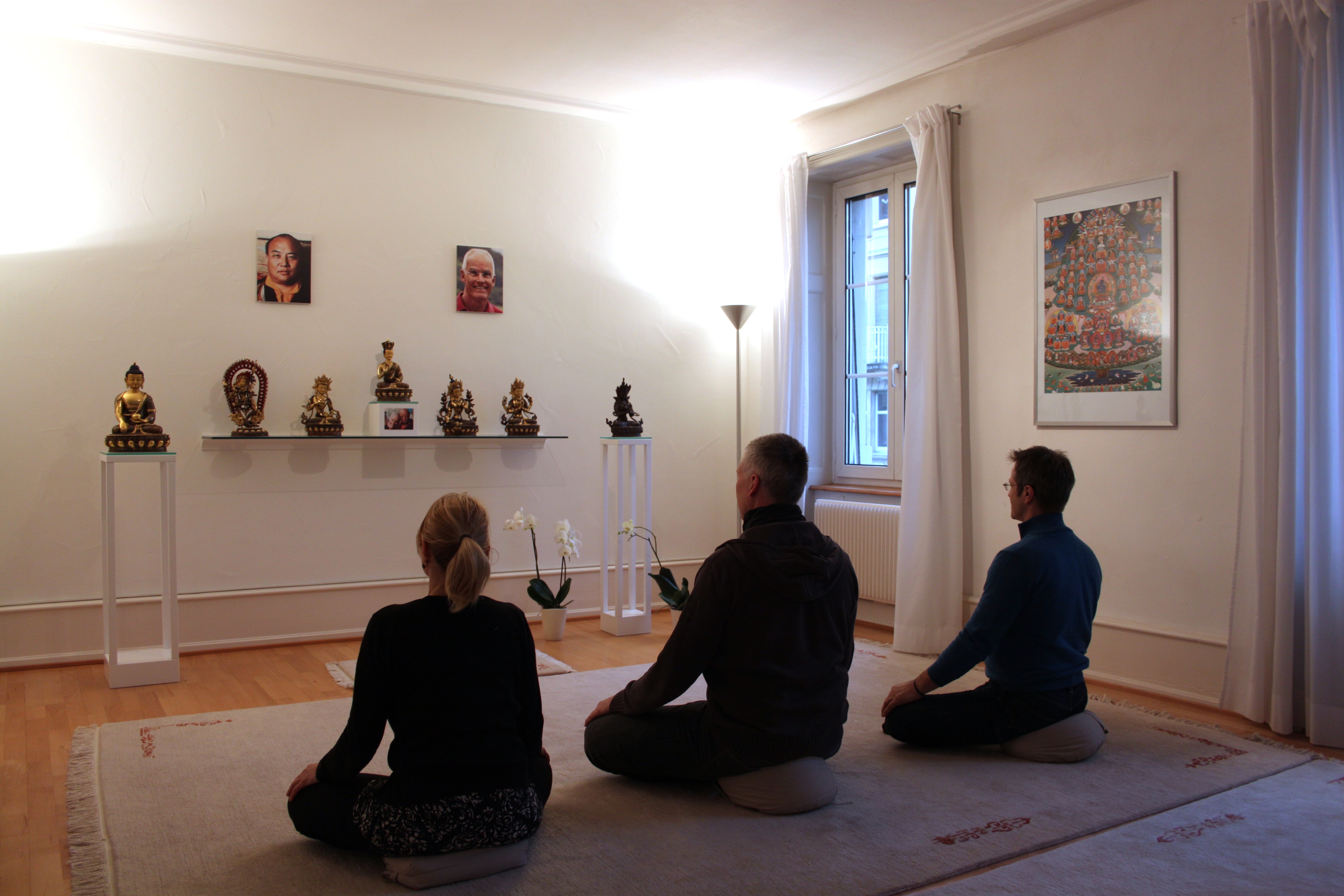 Das Herz des Zentrums Laufenstrasse ist der Meditationsraum.