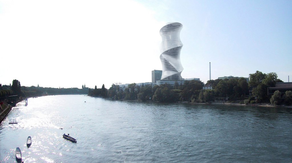 Die alte Version des Roche Bau 1: Das Projekt wurde redimensioniert.