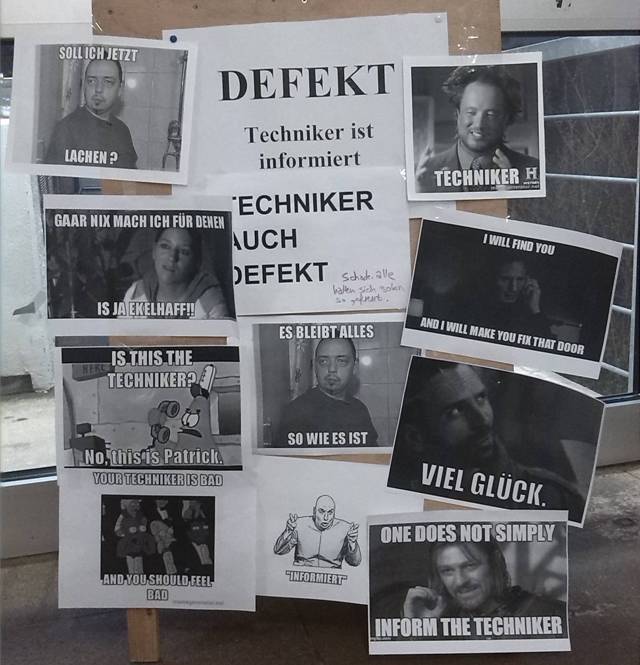 Eigentlich war ja nur die Tür kaputt. Dann geriet die Sache etwas ausser Kontrolle.