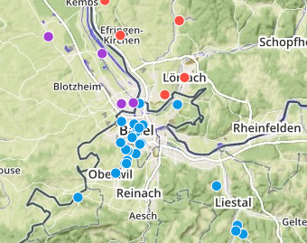 Die Gastro-Karte der TagesWoche. Mit einem Klick auf das Bild geht es zur interaktiven Ansicht.