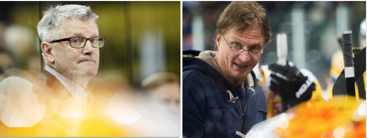 Die Gegenspieler: Marc Crawford, Trainer des Titelverteidigers ZSC Lions (links) und Arno del Curto, der ewige Trainer des HC Davos.