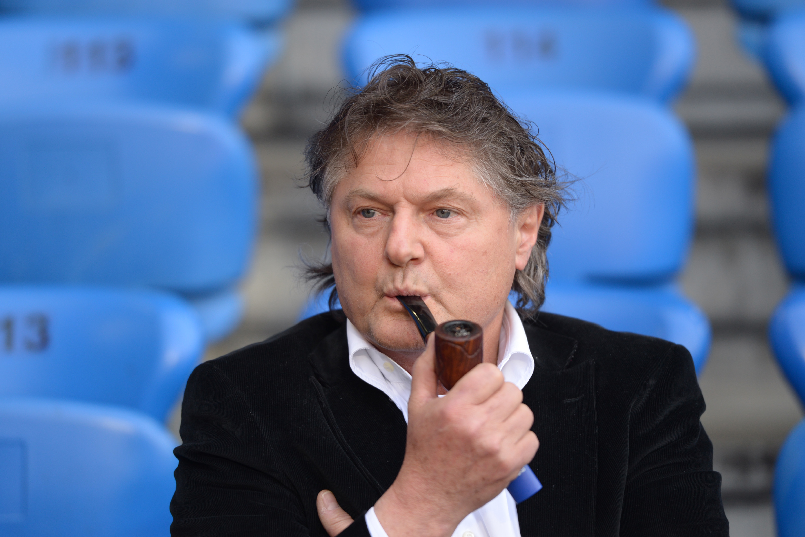12.04.2015; Basel; Fussball Super League - FC Basel - FC Zuerich; Praesident Anchillo Canepa (Zuerich) (Claudia Minder/freshfocus)