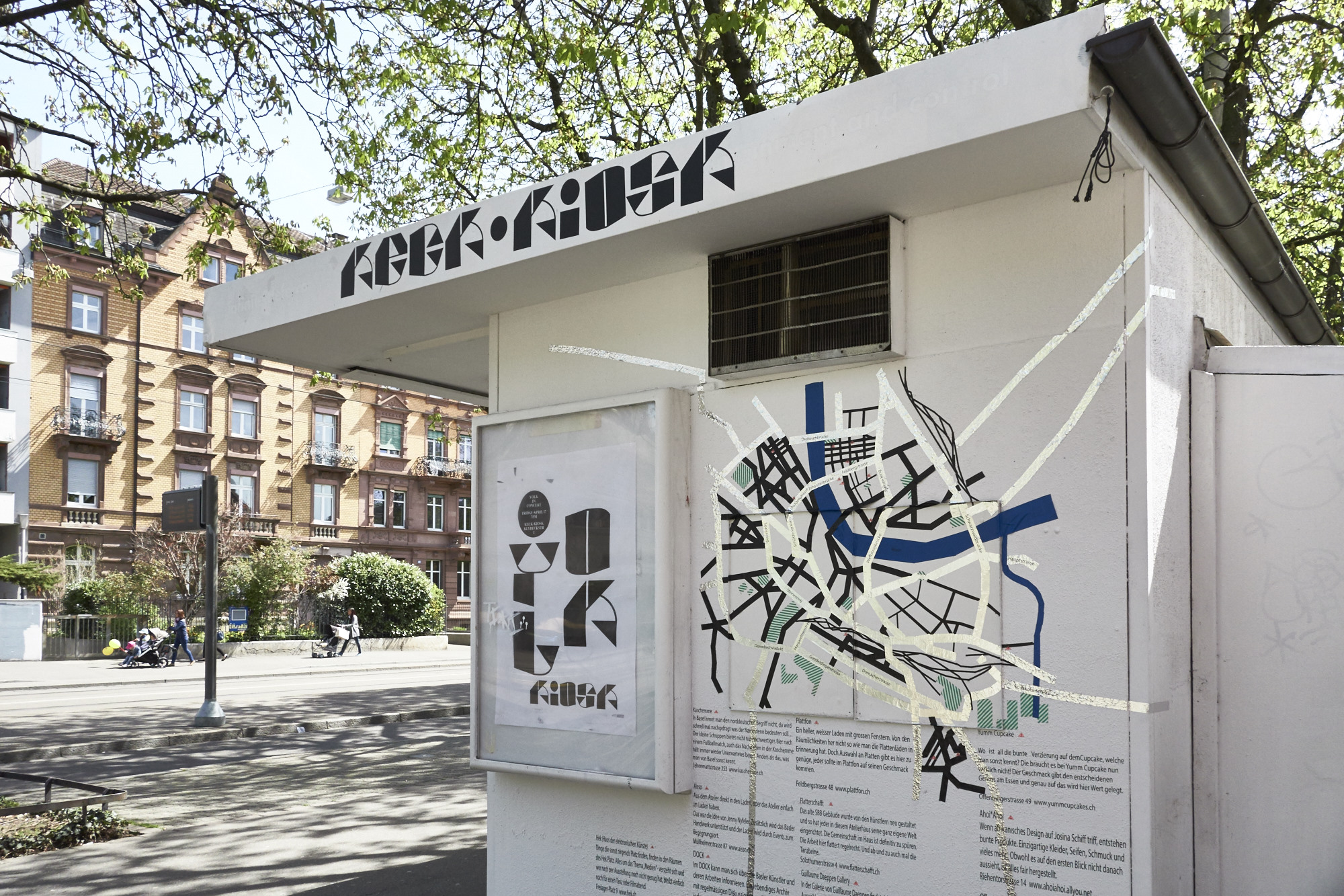 Stadtplan von Alison Bergé und Plakat von André Freiermuth