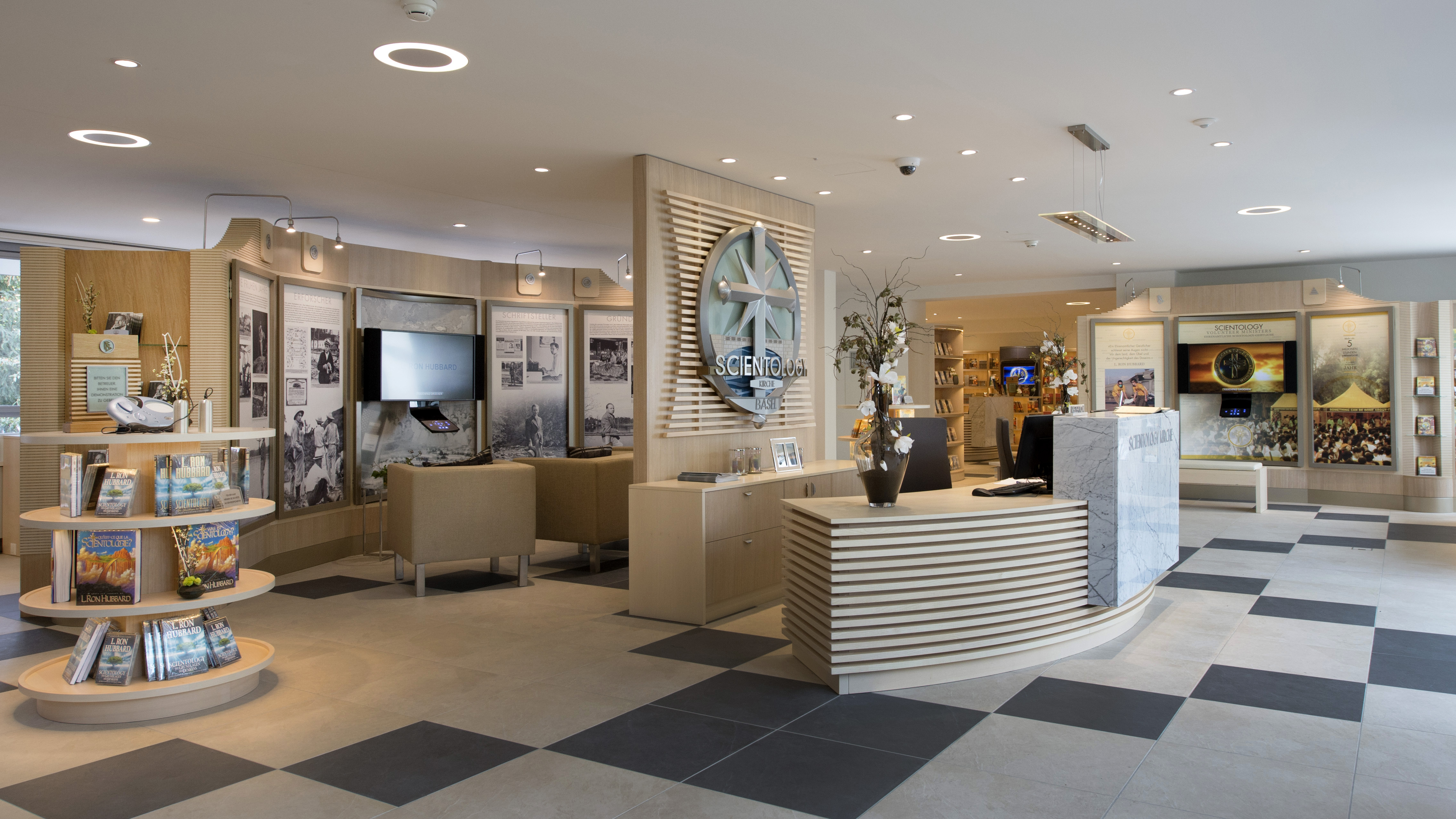Blick ins Innere der Basler Scientology-Kirche