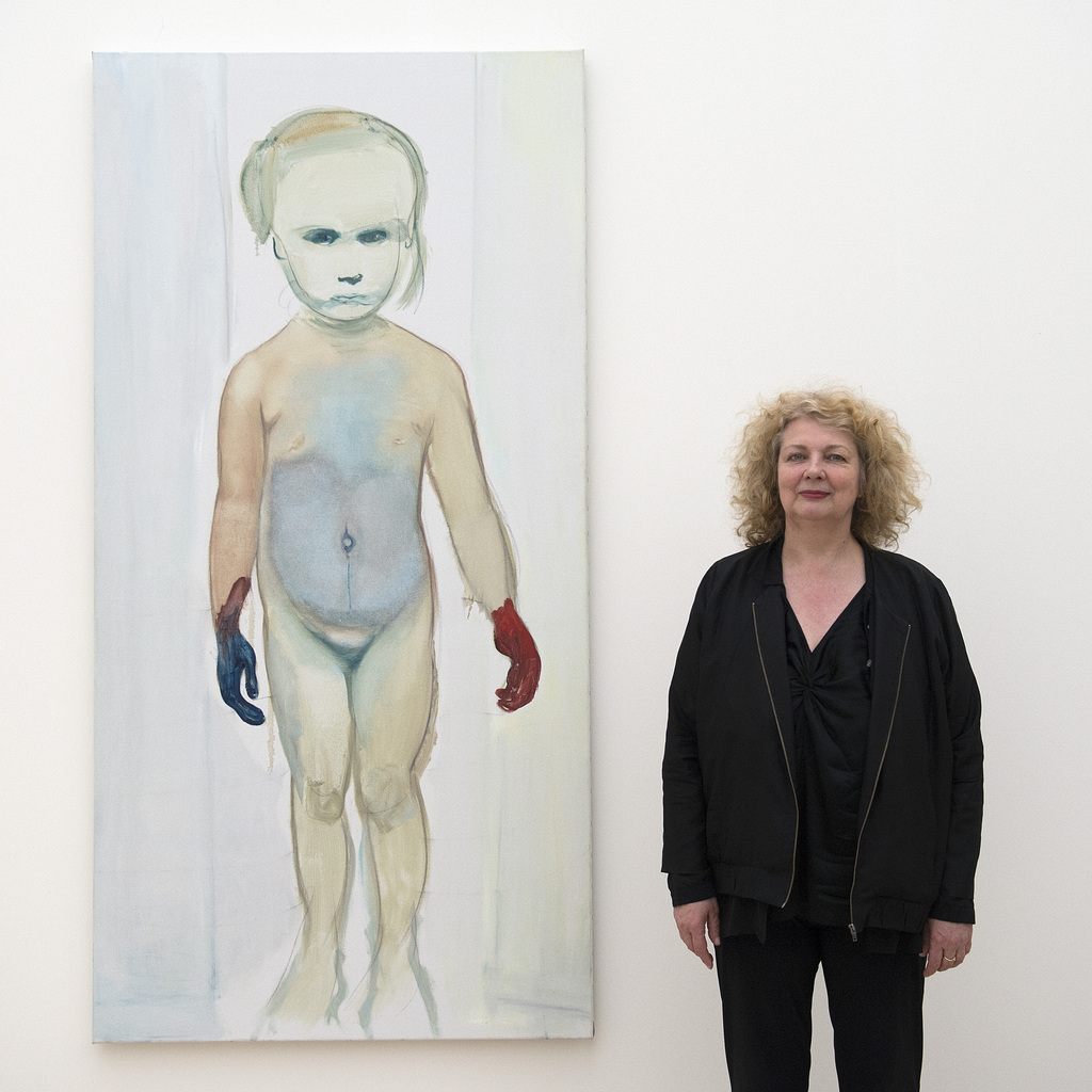 Die Künstlerin und ihr Bild «The Painter».