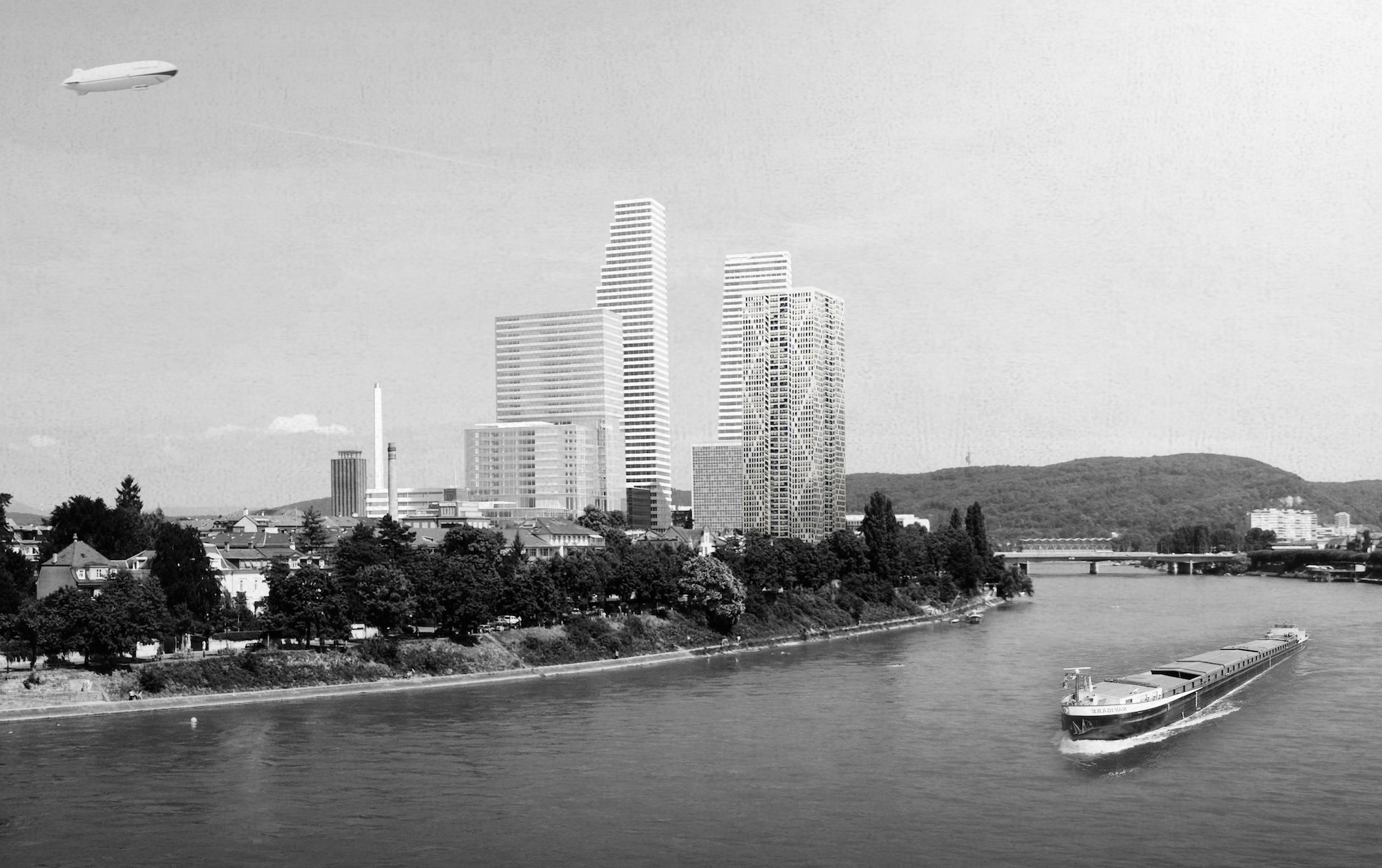 So wird das zukünftige Roche-Areal aussehen: Um das zu verhindern wünschen sich die Juso einen Architekturwettbewerb, bei welchem nur die schönsten Gebäude gewinnen. 