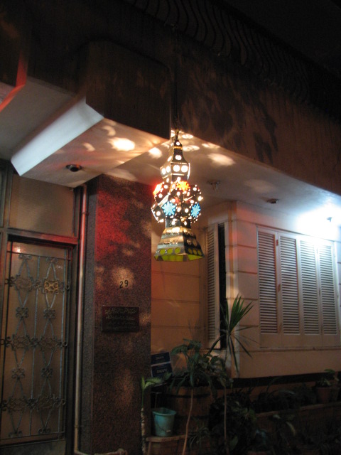 almost every house is decorated with a lantern