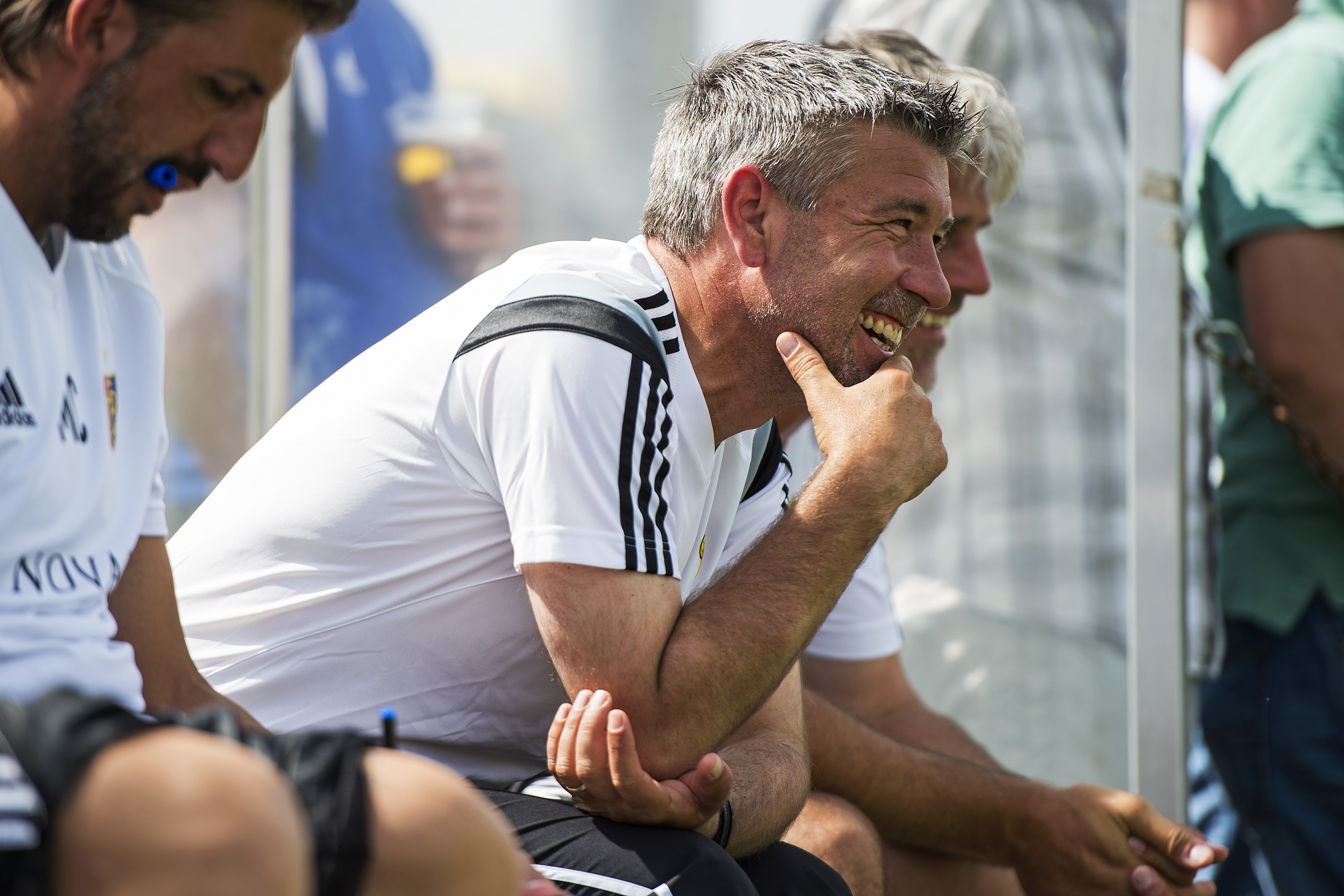 27.06.2015; Herzogenbuchsee; Fussball - FC Basel - SC Austria Lustenau; Trainer Urs Fischer (Basel) (Urs Lindt/freshfocus)