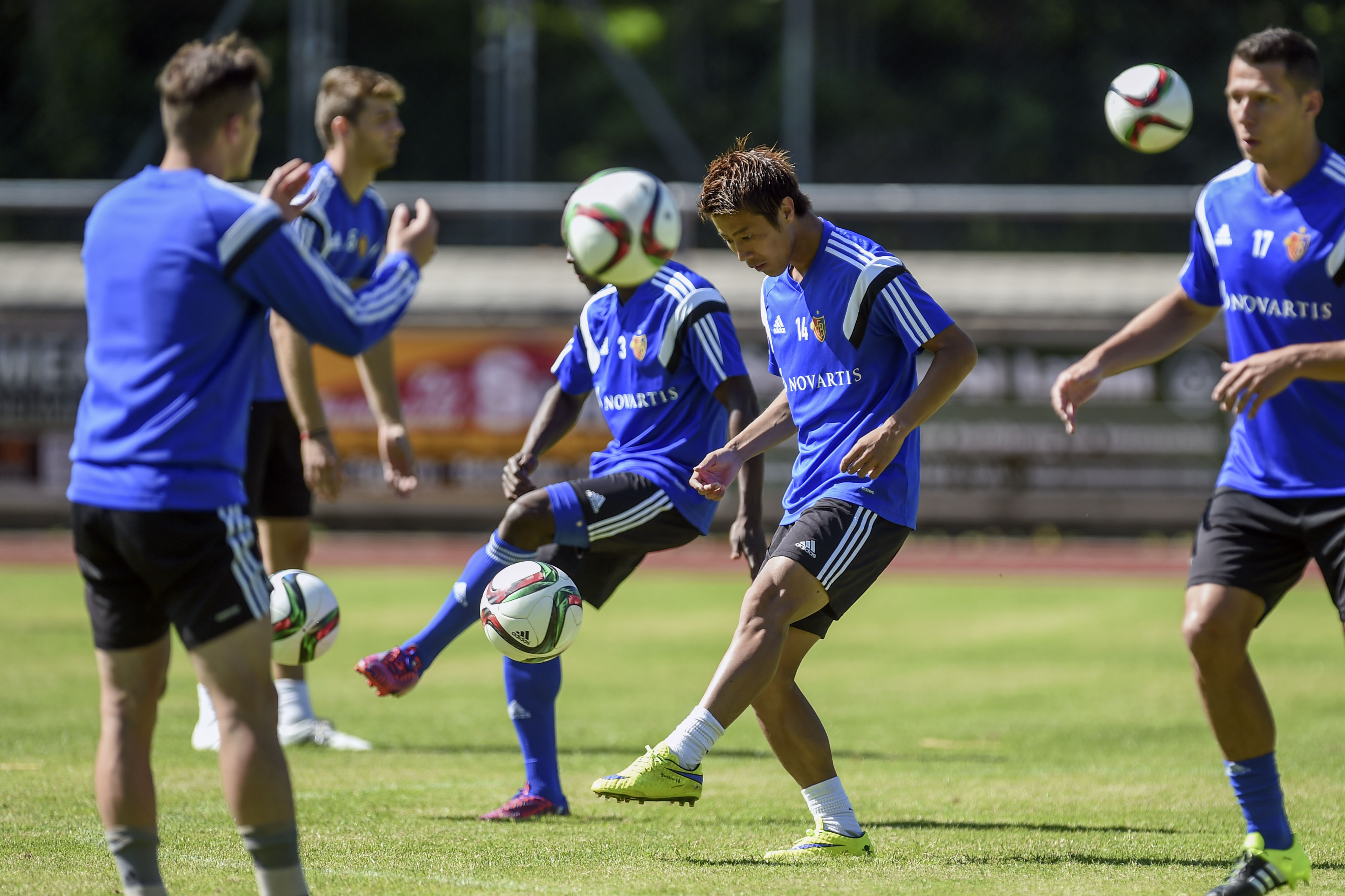01.07.2015; Rottach-Egern; Fussball Super League - Trainingslager FC Basel; Yoichiro Kakitani (Basel) (Andy Mueller/freshfocus)