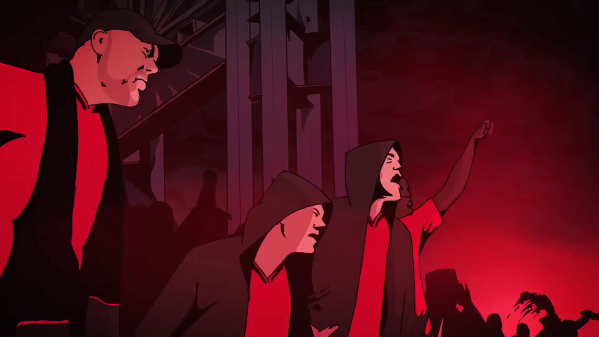 Szene aus dem Film «I love Hooligans» von Regisseur Jan-Dirk Bouw