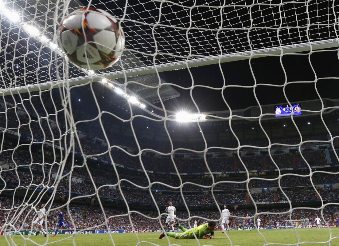 Das Ehrentor im Madrider Bernabeu: Gonzalez trifft bei der 1:5-Niederlage.