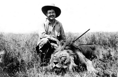Der bekannte Autor und Journalist Ernest Hemingway schrieb zwar ausgezeichnete Bücher, eines seiner Lieblingshobbies würde heute aber keinen Anklang mehr finden.