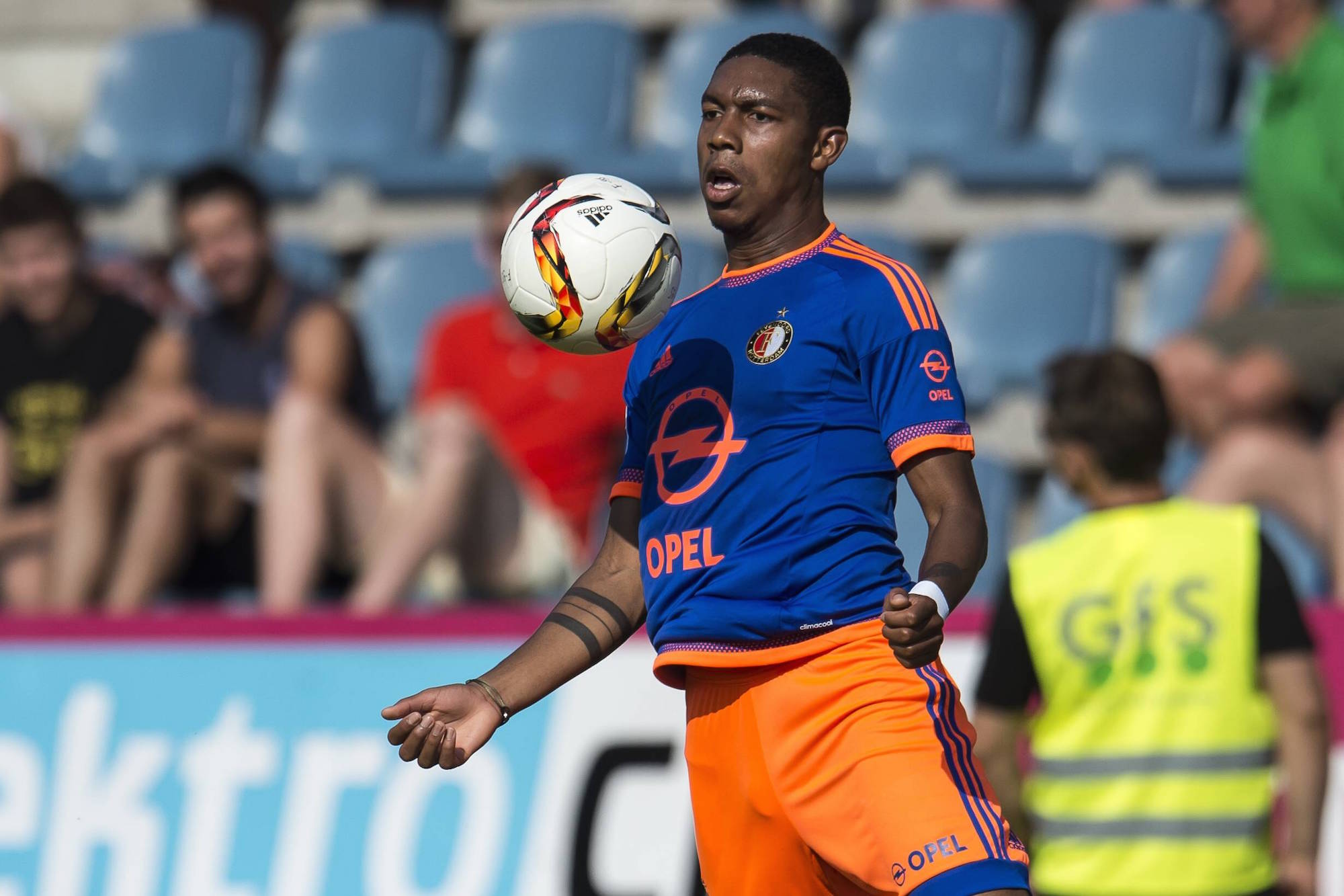 Jean-Paul Boetius of Feyenoord during the pre-season friendly match between Fortuna Dusseldorf and Feyenoord on July 12, 2015 at Kufstein, Austria. Fortuna Dusseldorf v Feyenoord Pre-Season Friendly 2015/2016 xVIxGerritxvanxKeulenxIVx PUBLICATIONxINxGERxSUIxAUTxHUNxPOLxJPNxONLY 4089955 Jean Paul Boetius of Feyenoord during The Pre Season Friendly Match between Fortuna Dusseldorf and Feyenoord ON July 12 2015 AT Kufstein Austria Fortuna Dusseldorf v Feyenoord Pre Season Friendly 2015 2016 xVIxGerritxvanxKeulenxIVx PUBLICATIONxINxGERxSUIxAUTxHUNxPOLxJPNxONLY 4089955